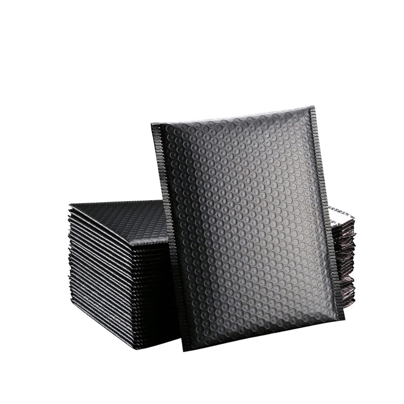 ZZSRJ Confezione da 50 Buste a Bolle Imbottite invio di avvolgimento di Posta Regalo Buste Black Bianco e Purple (Color : Svart, Dimensione : 13 * 18cm)