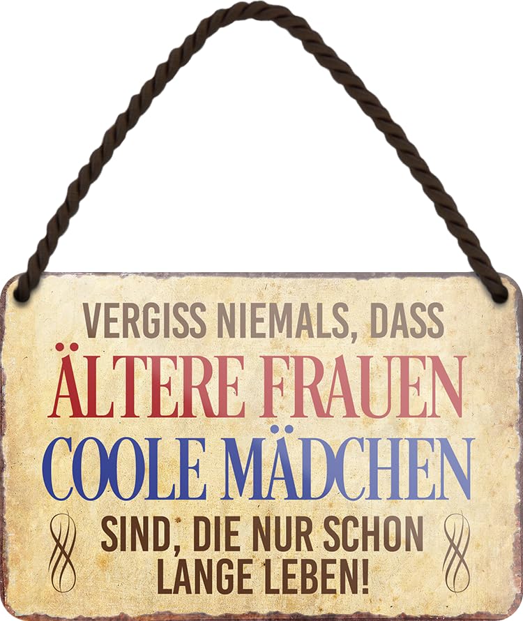 schilderkreis24 - Blechschild Sprüche für Oma & Opa – Geschenk zum...