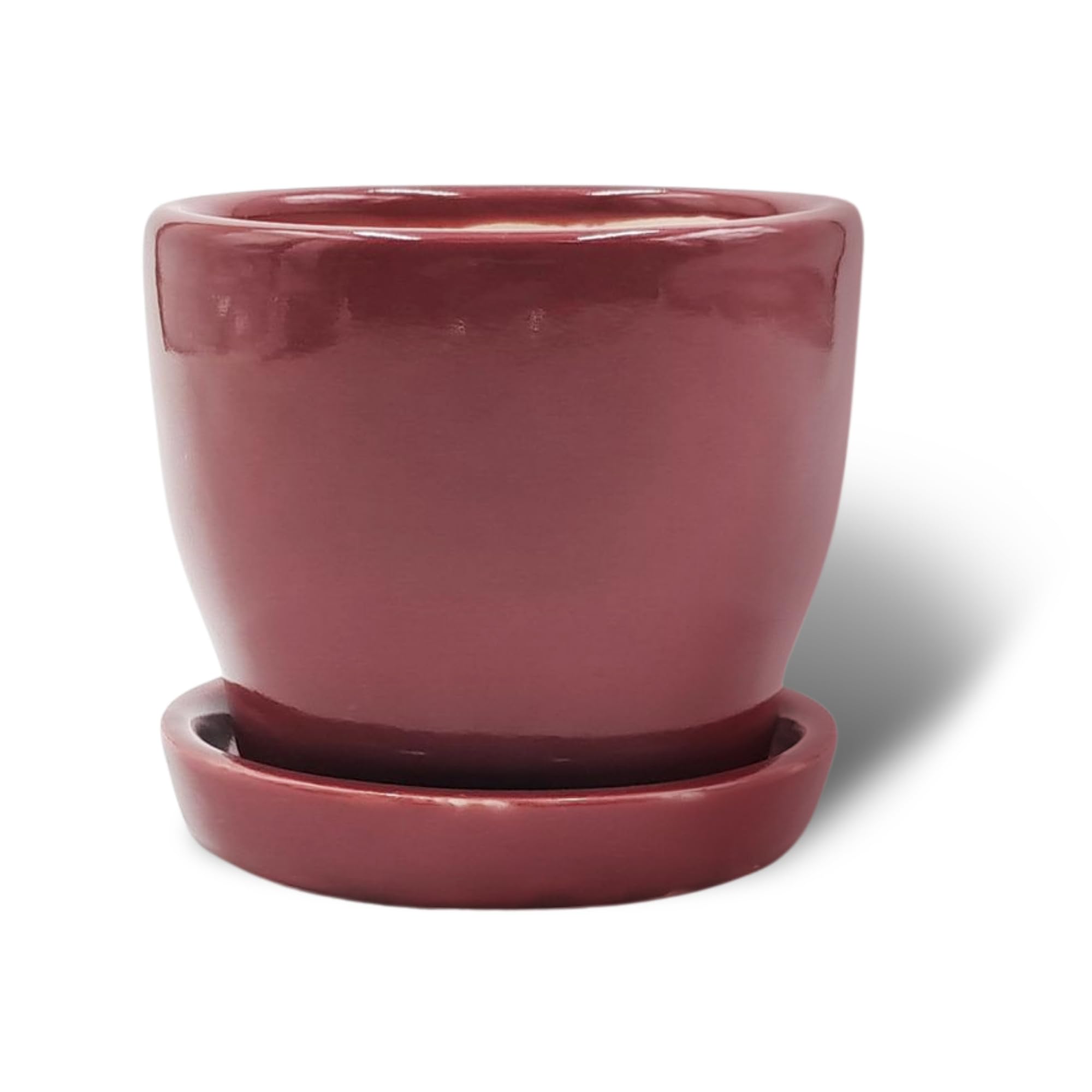 Kraft Seeds by 10CLUB | Ceramic Planter with Bottom Tray | for Indoor, Outdoor, Garden, Balcony and Home Decor | 4inch, Beet Red (B0D97Z7KNH) Amazon Price History, Amazon Price Tracker
