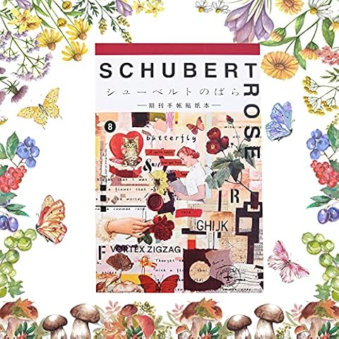 Ulikey Retro Scrapbooking, Decorative Paper, Diary Journal Embellishment, Washi Paper Sticker Set, Daily Scenery Life Stuff Travel Vintage Scrapbooking Paper for Scrapbook Travel Journal Cover