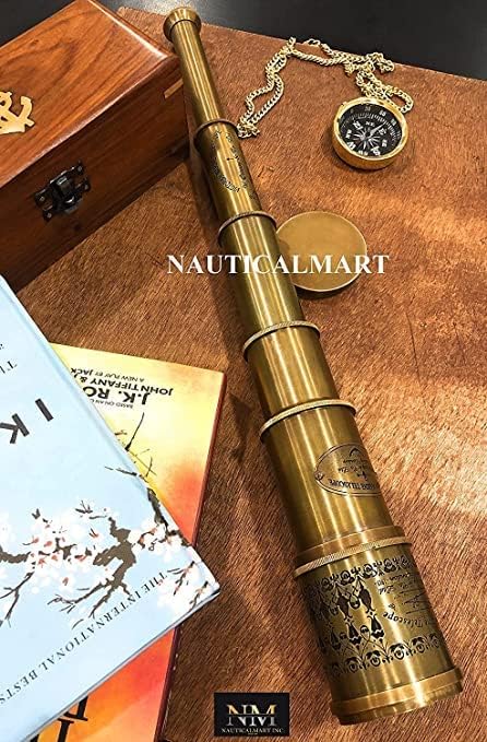 Telescopio de Mano Antique Brass NauticalMart miniatura 4