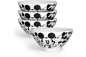 All Over Mickey Mouse Soup/Cereal Bowl, Set of 4