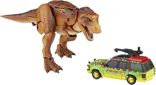 Transformers Generations Collaborative: Jurassic Park Mash-Up Tyrannocon Rex & Autobot JP93 Edades 8 en adelante (Exclusivo de Amazon)