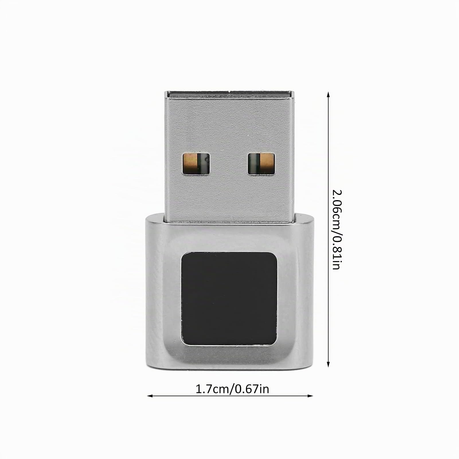 KIMISS Scanner de Lecteur D'empreintes Digitales USB Arcanite pour PC Windows 11 en Alliage de Zinc 360 Degrés Tactile Correspondance Rapide Haute sensibilité Hello Win Ordinateur