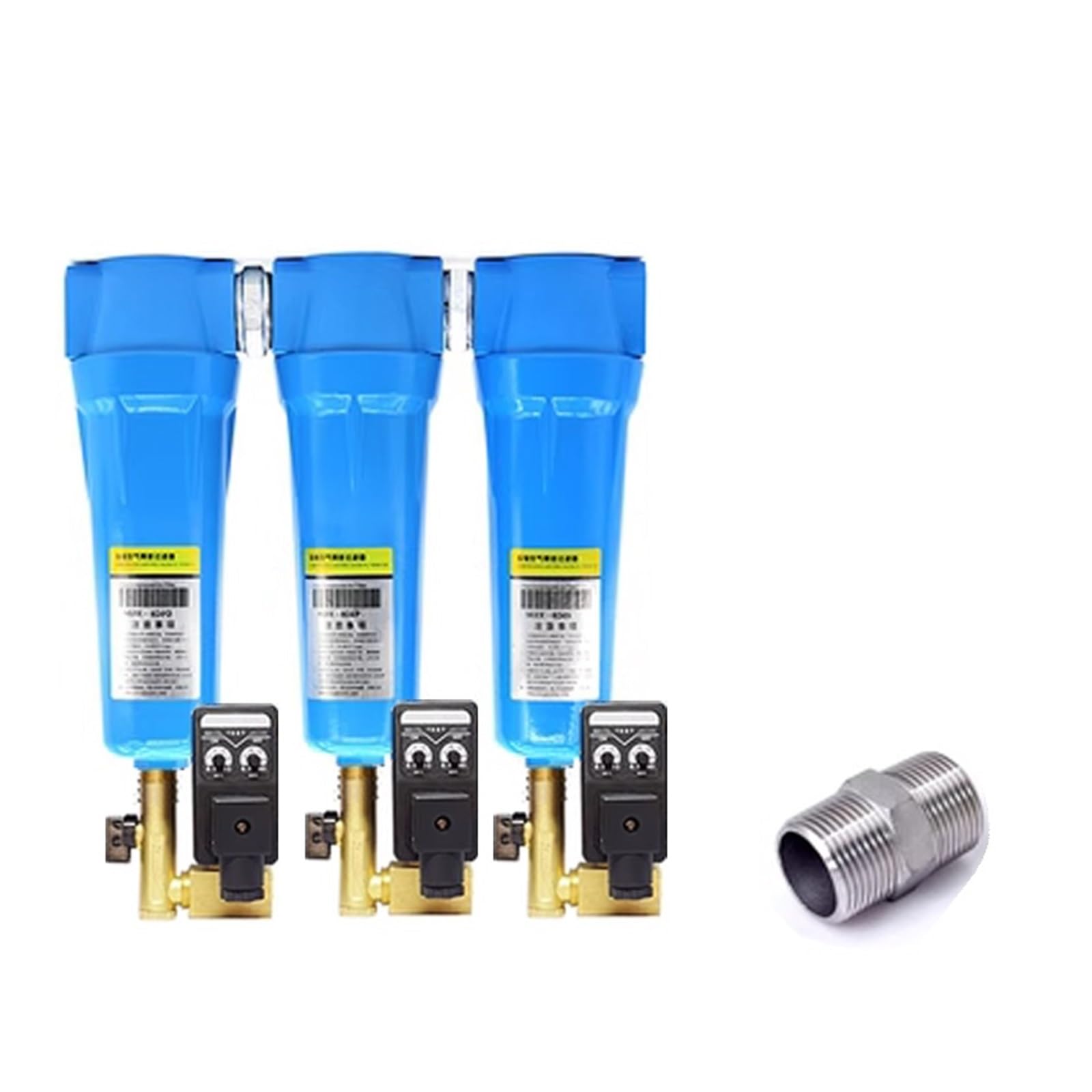 PHNOITPQ 3pcs QPS 015/024/032/060 Precision Filter Dryer air Compressor Wire Oil-Water Separator AD402 Electronic Drain(035 Electronic drain)