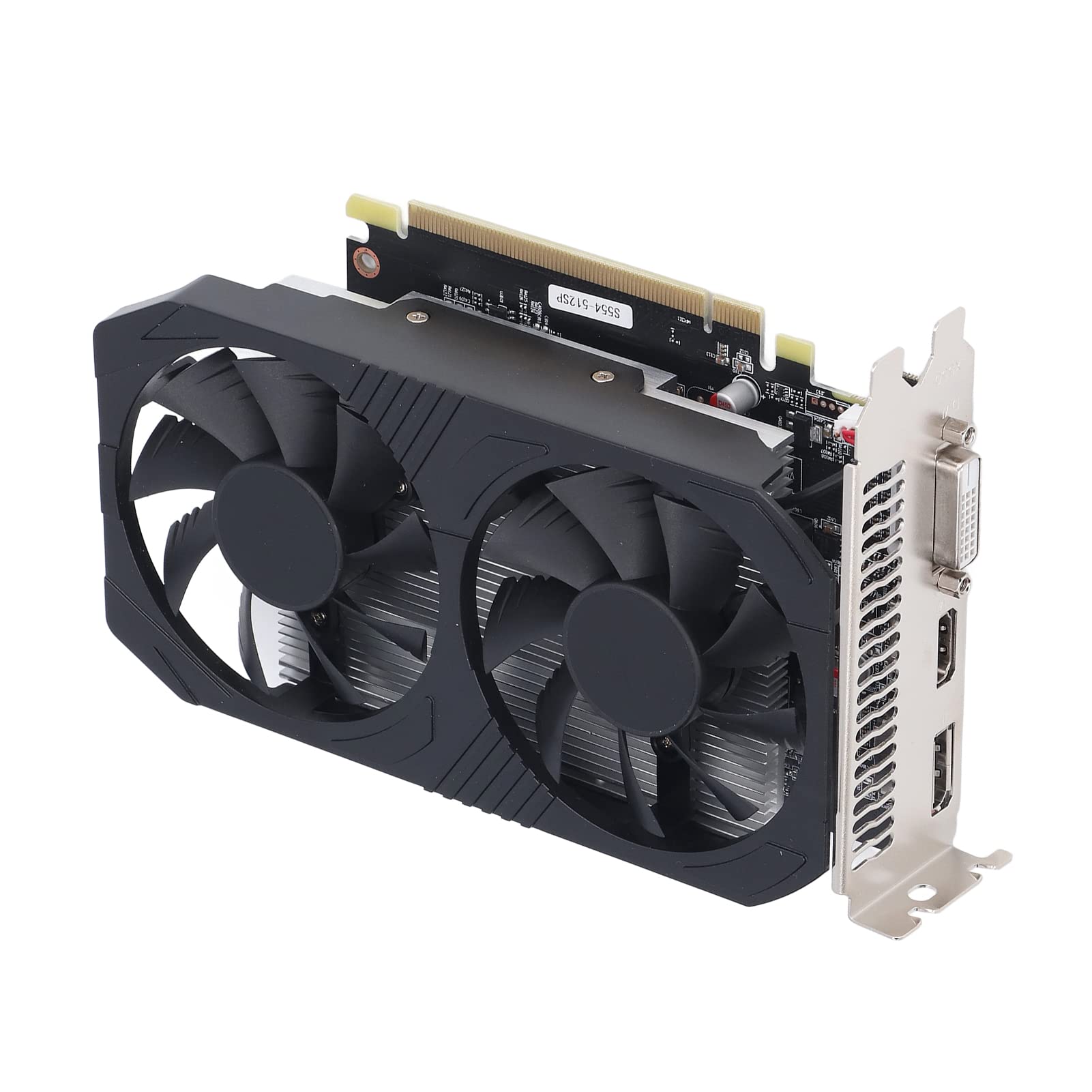 Septpenta Scheda Grafica, Scheda Grafica con Memoria Video Rx550 4GB Gddr5 (128Bit), Clear Display, Design a Doppia Ventola, Interfaccia PCI Express 3.0, Scheda Grafica per Computer da Gioco