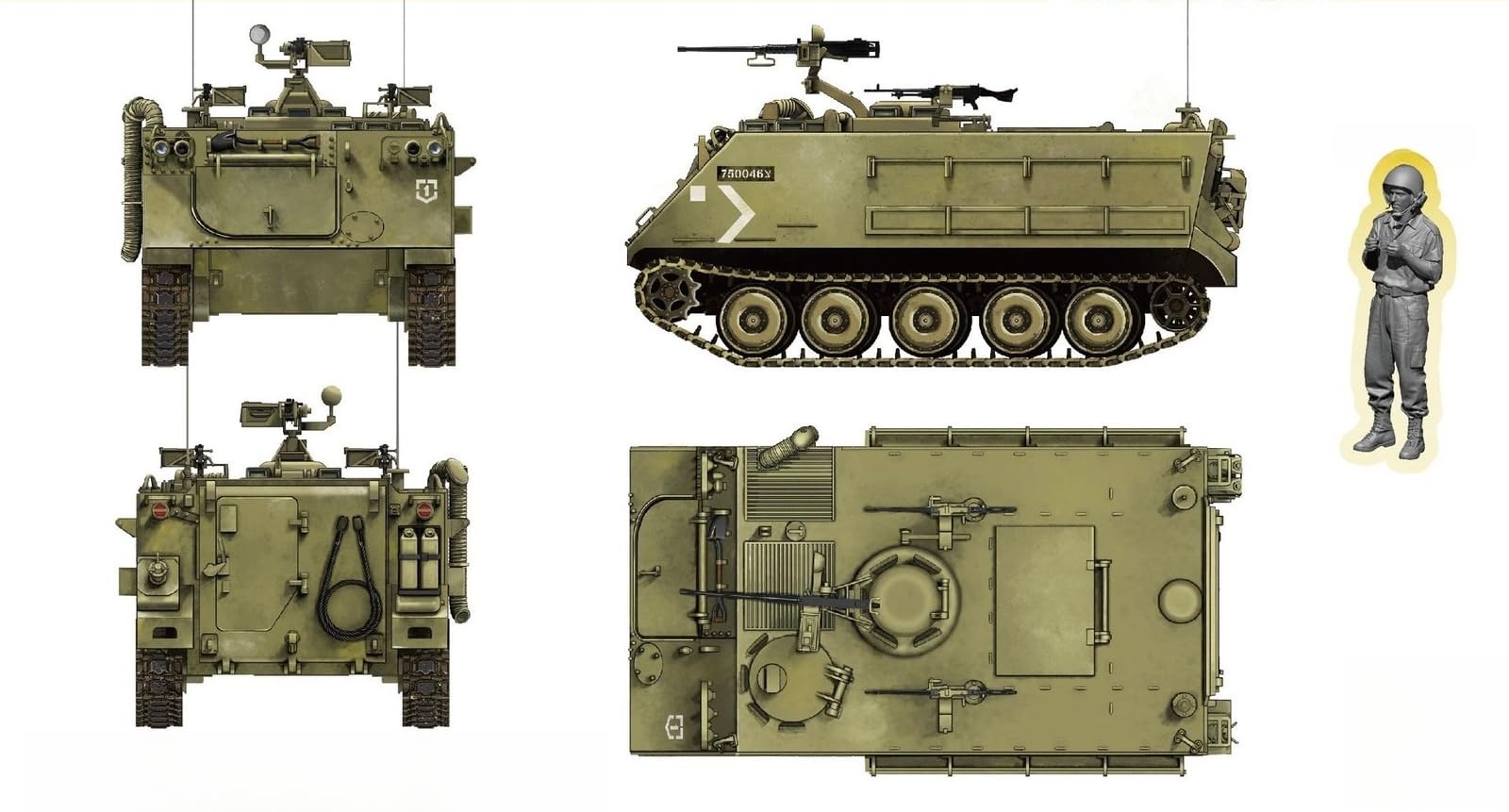 Amazon | プラモデル R5901 1/35 イスラエル国防軍 M113 装甲兵員輸送