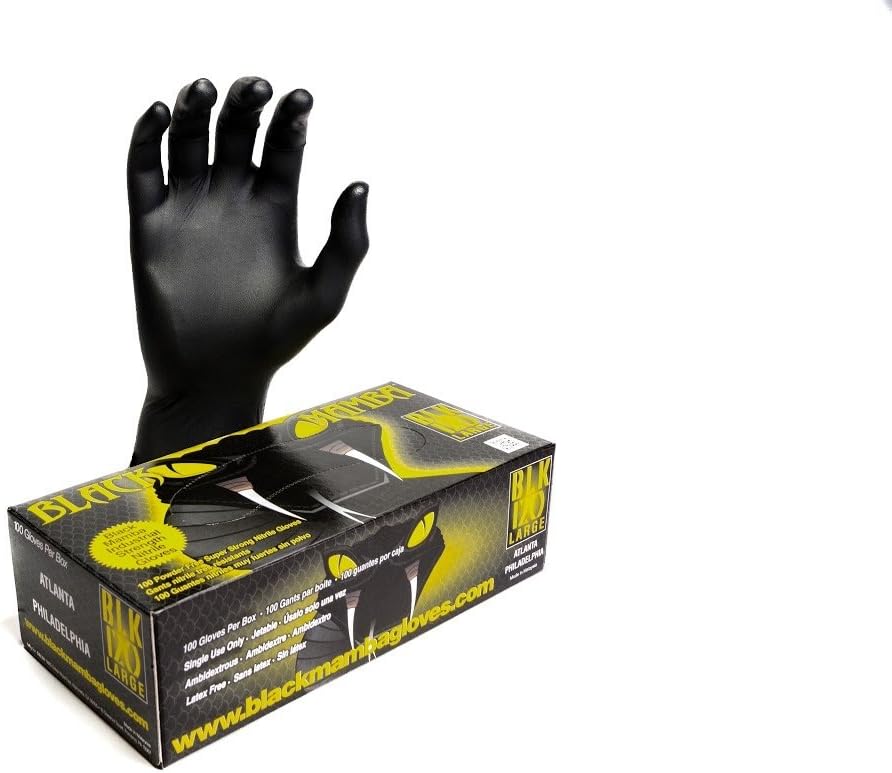 Black Mamba Super Strong Nitrile 100 Glove BOX (EXTRA EXTRA LARGE)