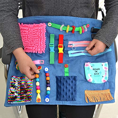 Rainbowstar Fidget Blanket For Alzheimer Patients Anxiety Relief Autistic Dementia Therapeutic Tool Sensory Pad thumb #1