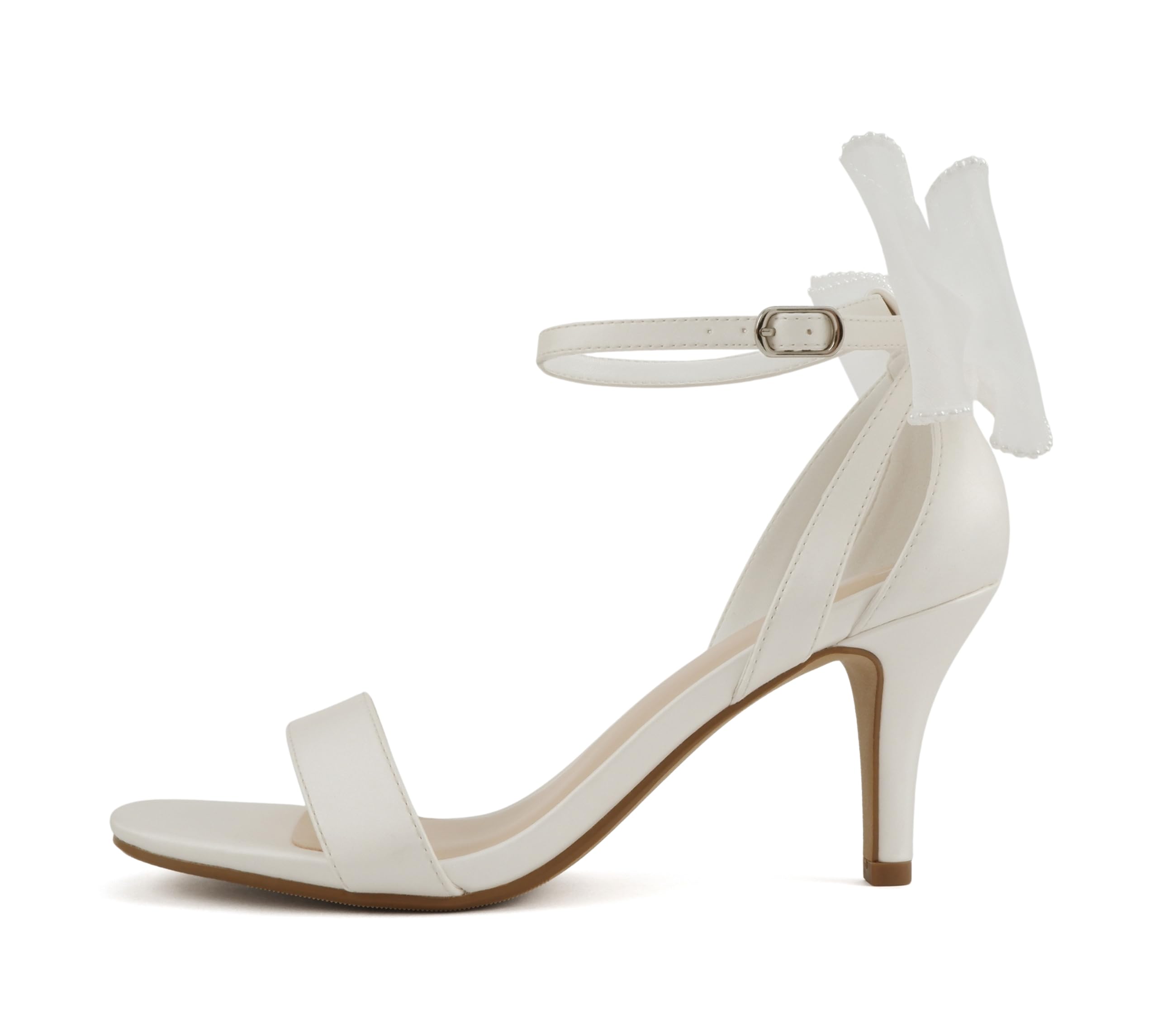 Delicious Everly ~ Women Ankle Strap Low Heel Bridal Dress Sandals