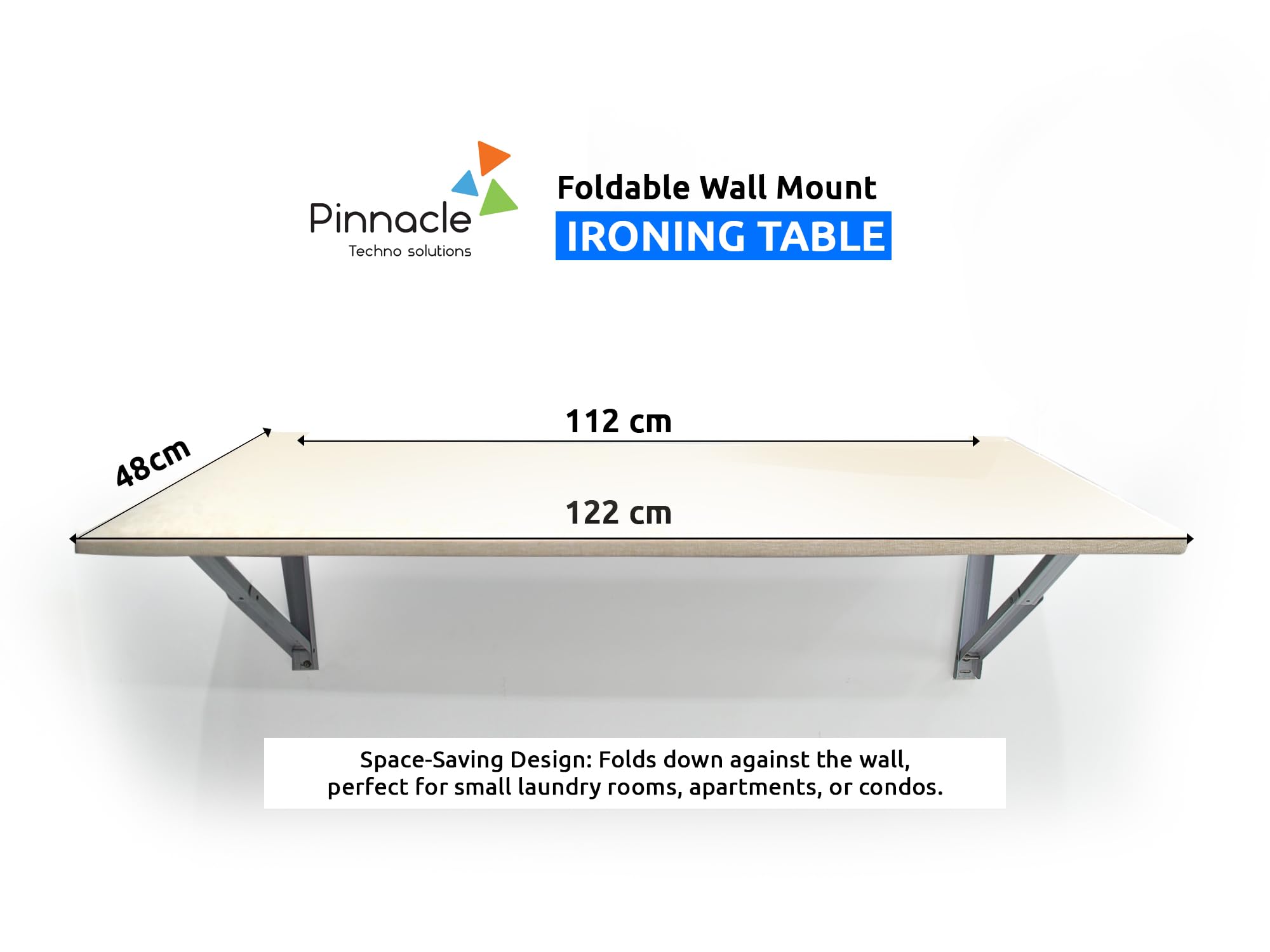 Wall Mounted Foldable Ironing Board 122×48 cm with Cushioned -4 Wall Mounted Foldable Ironing Board 122×48 cm with Cushioned -4