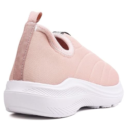 Tenis Infantil Meninas Calce Facil Leve Tipo Meia + Oculos Relogio Cor:Rosa;Tamanho:28