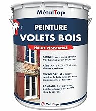 Metaltop - Peinture Volets Bois - Bleu pastel - RAL 5024 - Pot 5 L