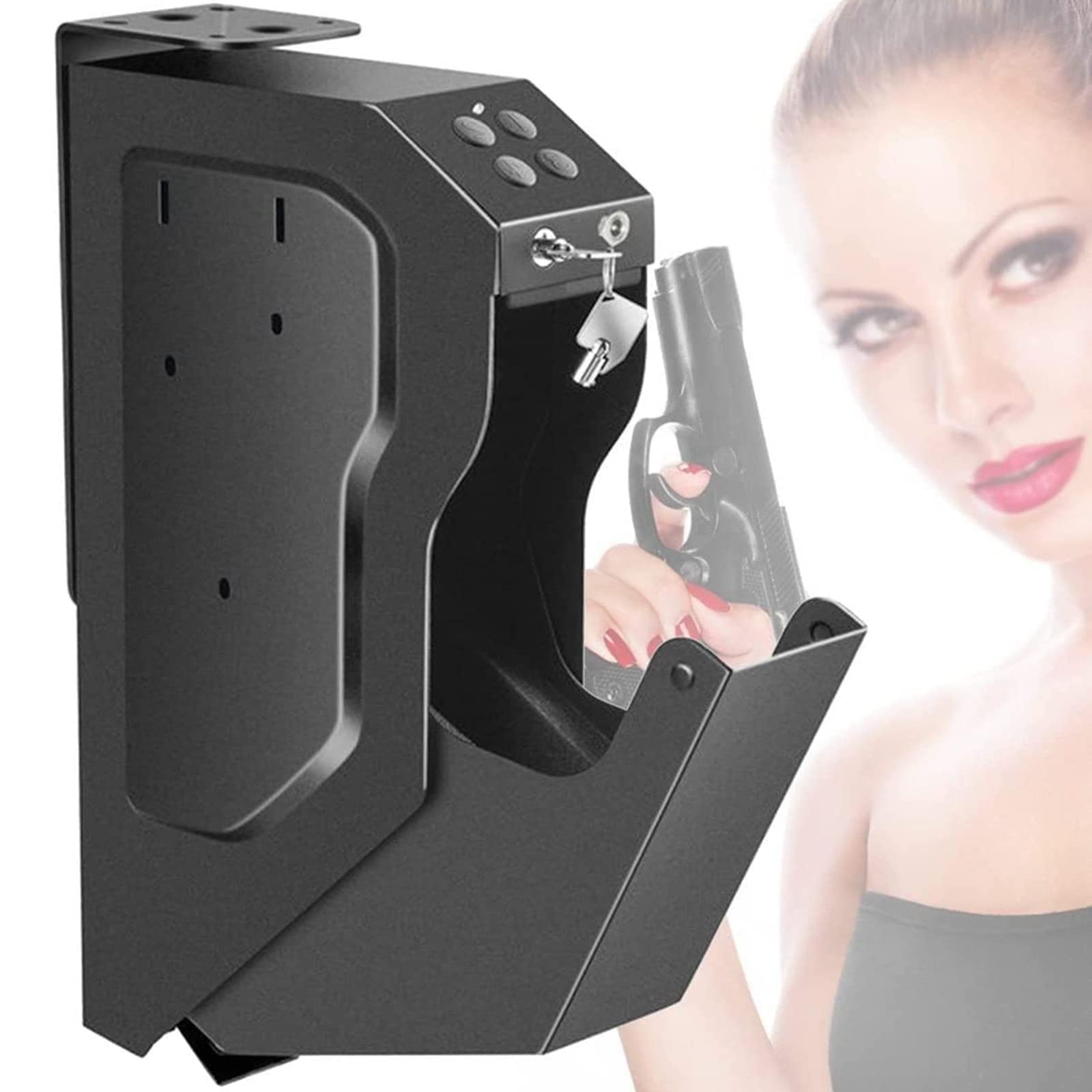 Buy BEIJIAYI Smart Pistol Safe Hand Security Safe, Wall ed Holder with