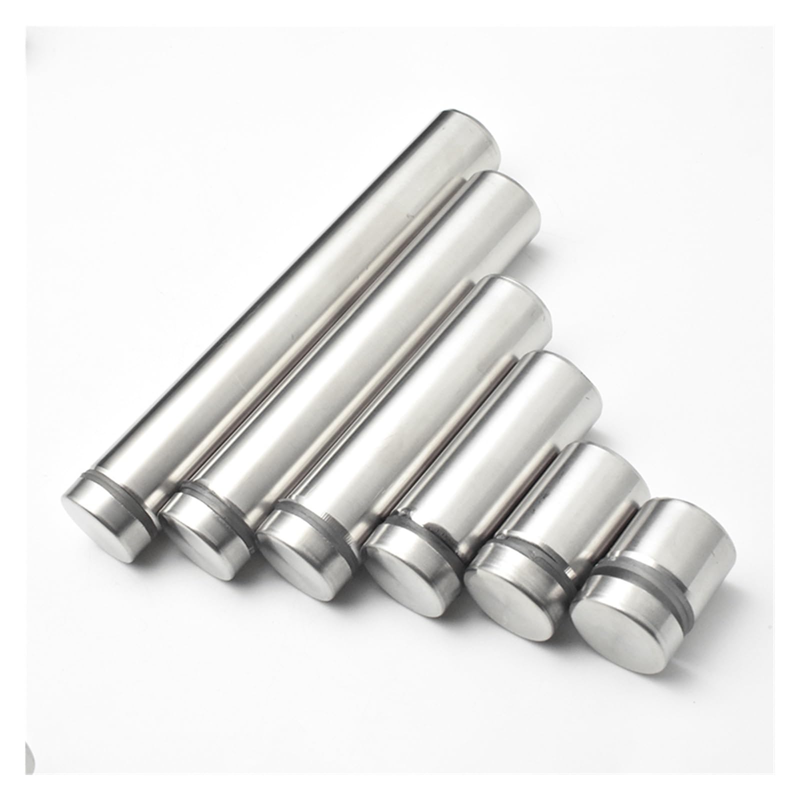 Soportes de fijación, Tornillos separadores de Acero Inoxidable for Montaje en acrílico de Vidrio, Varios tamaños, Paquete de 4/6 Piezas(4pcs,D25x80mm)