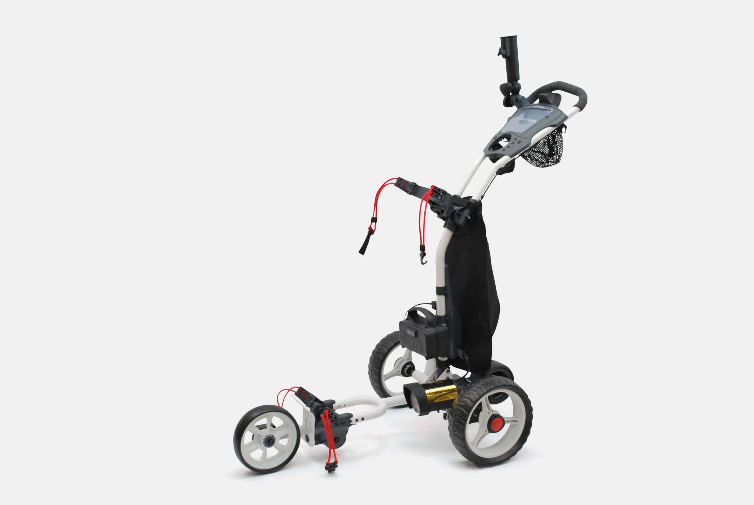 Trolem - eFALL CAN Brake Elektro Golf Trolley - Golftrolley Elektrisch - 3-Rad-Golfwagen Klappbar - Mit Elektromotor, Bremse & Lithium Akku - 27 Loch - Golf Cart für Golftasche-Transport
