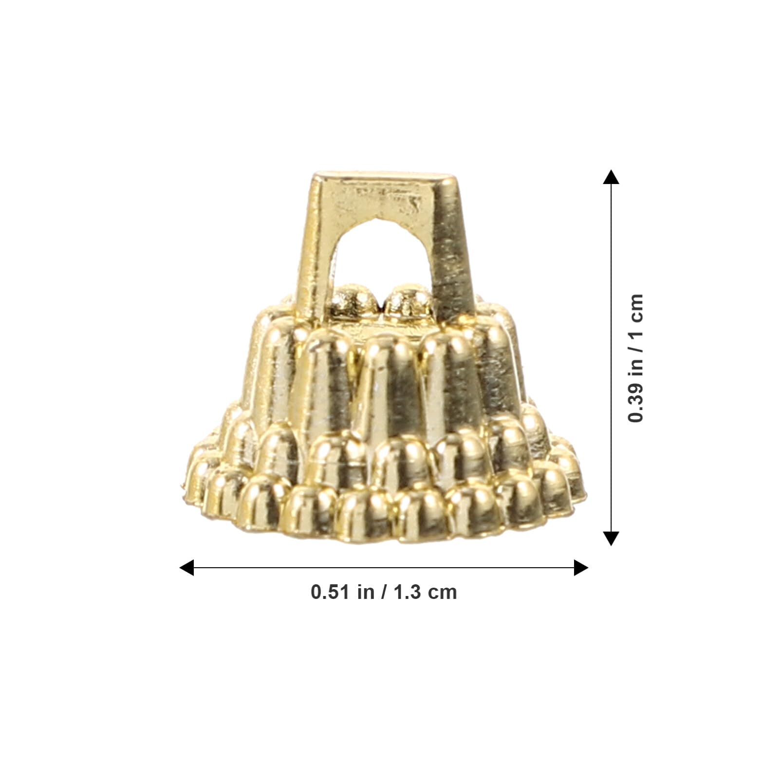 Christmas Decor 1 Set Christmas Ornament Caps Replacement Plastic Ornament Hangers Caps for Christmas Tree Porcelain Ceramic or Glass Decoration Golden Sphere Holder