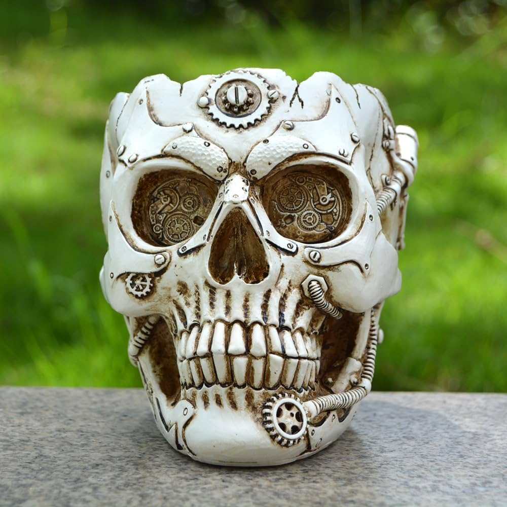 アンティーク　ドイツ製　スカル　髑髏　頭蓋骨　野ざらし　ビアステイン　鉢 アンティーク ドイツ製 スカル 髑髏 頭蓋骨 野ざらし ビアステイン 鉢