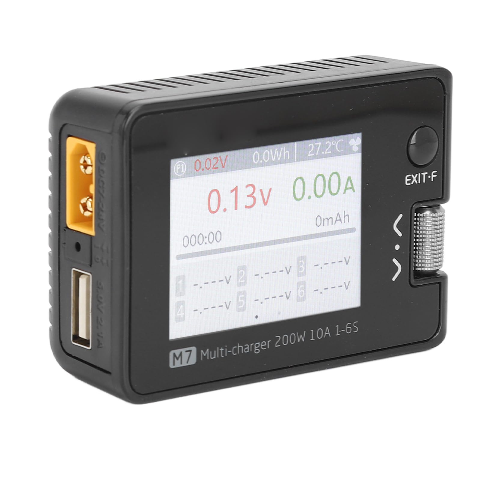 VGEBY DéChargeur de Chargeur de Batterie de Voiture RC, Chargeur D'équilibre de Batterie Lipo 200W 10A pour Bateau d'avion de Voiture RC