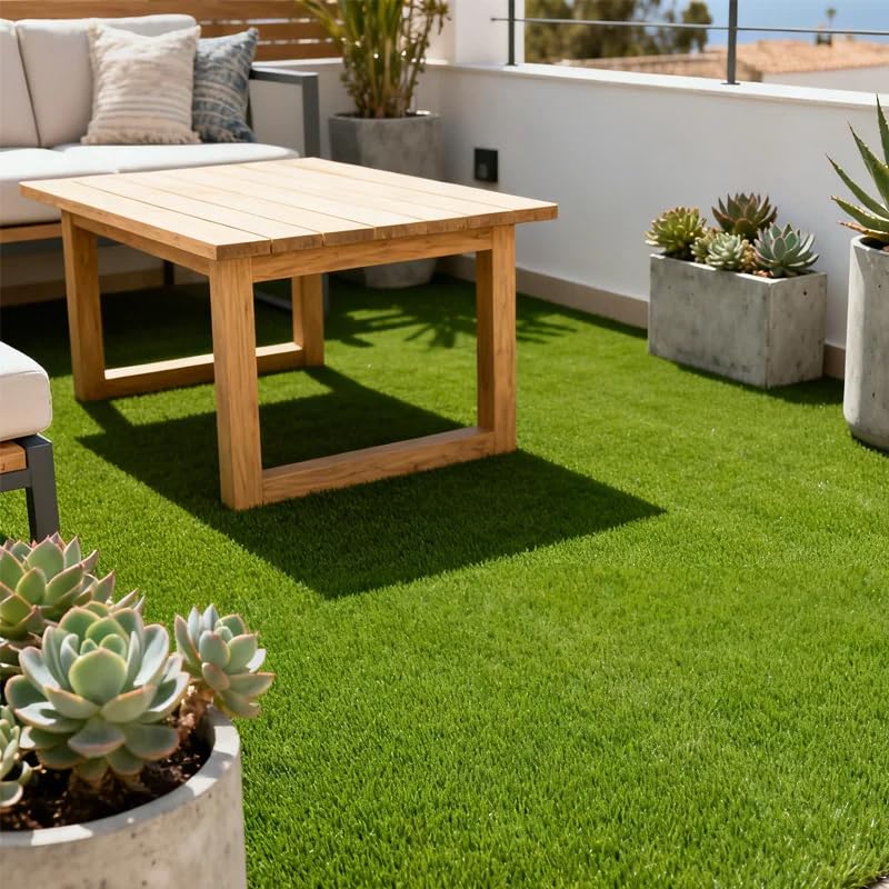Pavimentos Arquiservi - Césped Artificial Forever Basic 20mm - Rollo 1x5m (5m²) - Realismo y Confort para Jardín, Terraza, Piscinas y Balcones