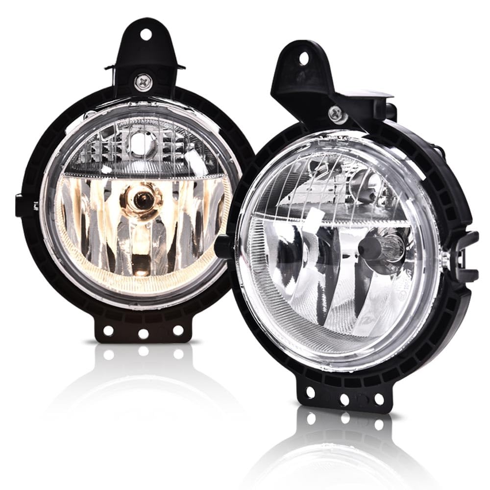 CHEDA Fog Light Compatible with Mini Cooper 2007-2015 Pair Left & Right Clear Lens