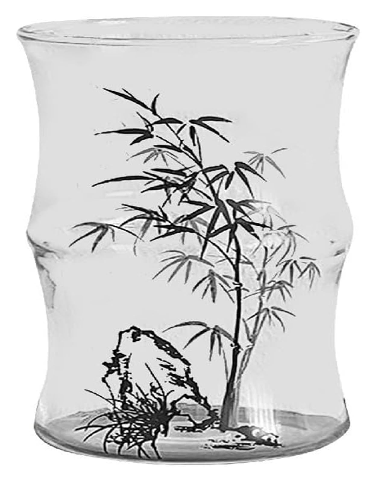 Kaffeetasse, Kaffeetasse, transparente Bambus-Knoten-Kaffeetasse, kalte Getränke, Milch, Latte Macchiato, Getränke, Gläser, Becher for kalte Getränke, Kaffee, Wasser, klares Getränkeglas, Partytasse