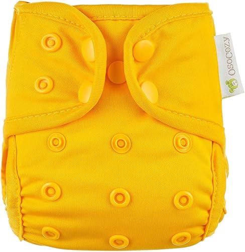 Miniatura 9 de OsoCozy Fundas de pañales de tela reutilizables para recién nacidos, ajuste a presión ajustable y refuerzos de doble pierna para bebés niños y niñas