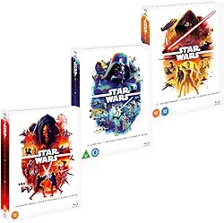 Coleção Completa De 9 Filmes Da Saga Star Wars 1-9 [Blu-Ray] [Region Free]