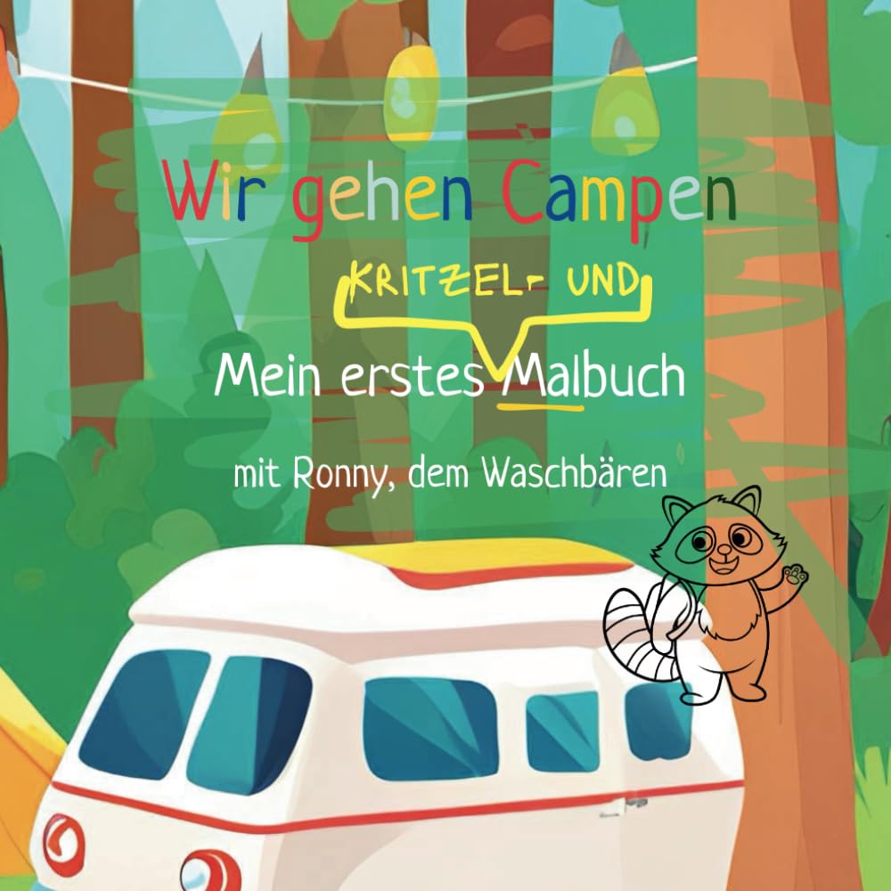 Wir gehen Campen: Mein erstes Kritzel- und Malbuch