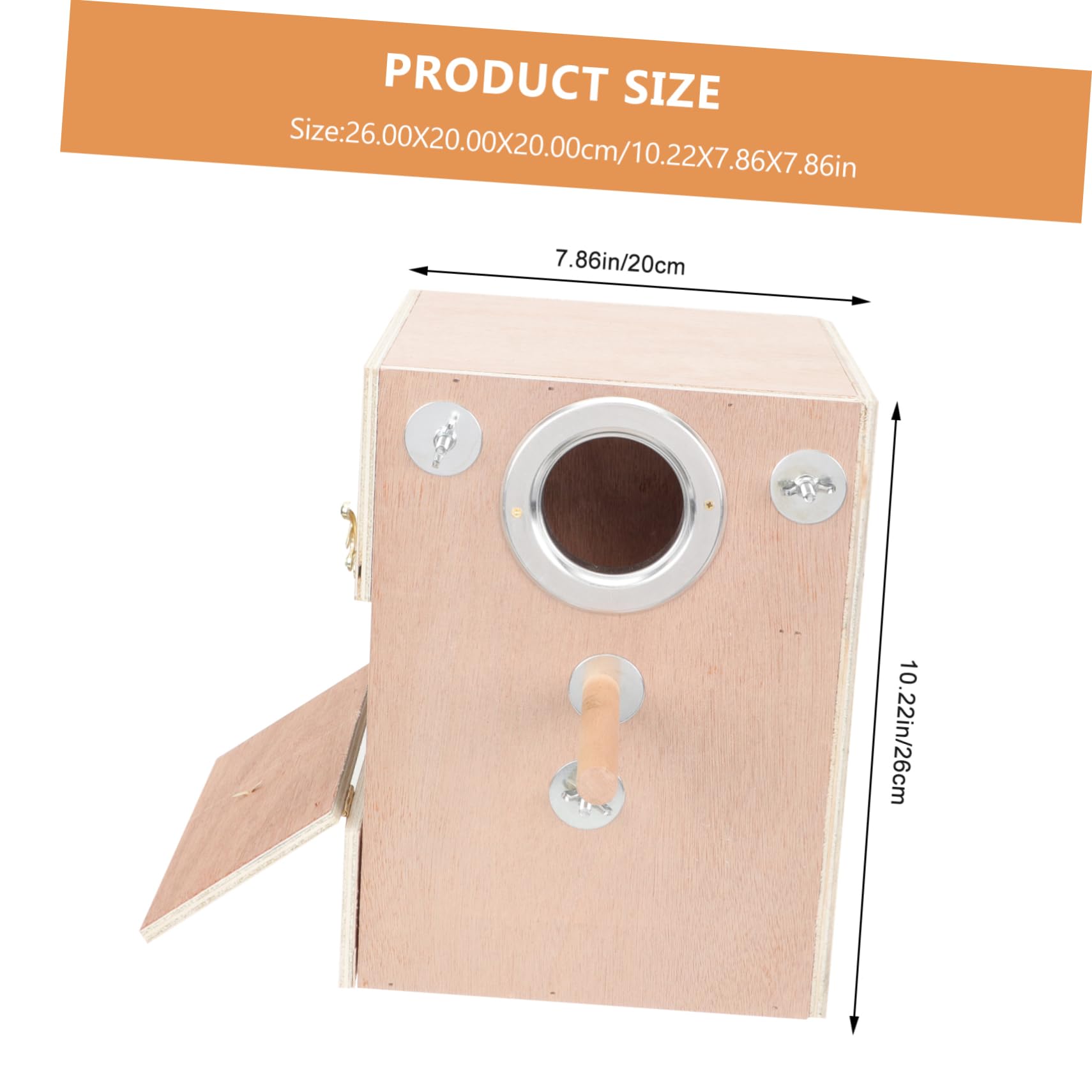 DOITOOL Caja Nido De Hábitat De Loros Loro Dormir Casa Ventana Casas De Pájaros para Nido De Periquitos Cabaña para Dormir Periquito Loro Suministros De Madera Vertical