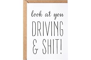 Delightful New Driver Greeting Card: A Humorous Gift for Young Drivers