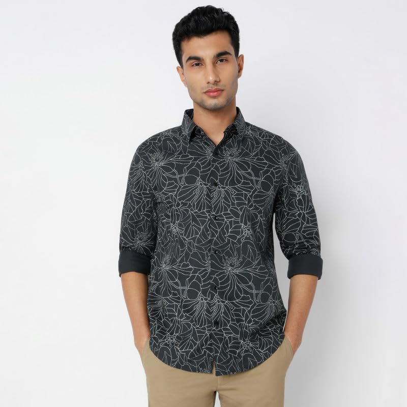 Image of MARK & ALBERT Men's Slim Fit Cotton Formal Shirt