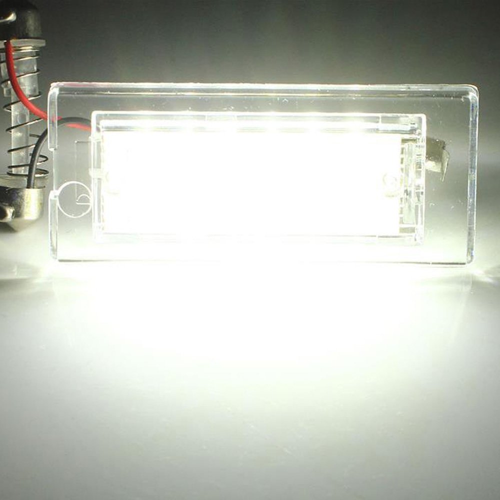 1 Paire Voiture LED Plaque D'immatriculation Lumières 3528 SMD 18 LED Queue Blanche Ampoules pour BMW E53 / X5 E83 X3