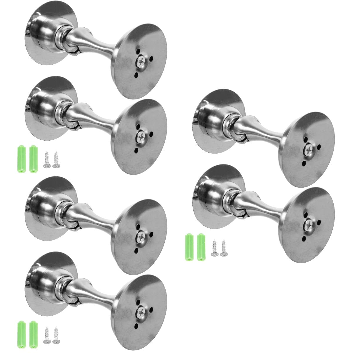 Happyyami 3 Juegos Tope De Puerta Pestillo Magnético De La Puerta Titular De La Puerta Tornillos Tornilleria Topes De Puerta De Seguridad Topes De Puerta para La Inferior 2 Piezas * 3