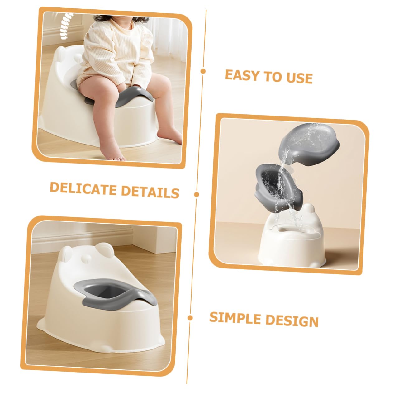BESPORTBLE Orinal Portátil Para Bebés De Orinal De Aprendizaje Para Inodoro De Entrenamiento Para Viajes Asiento De Inodoro