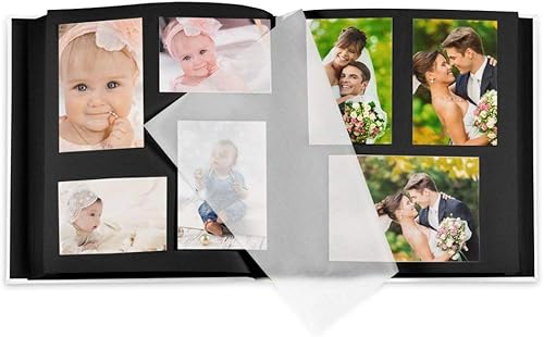 Miniatura 3 de Maverton Álbum de fotos recargable para niños - Libro de fotos con sobreimpresión para niño- Almacenamiento de fotos para niños - Páginas negras -