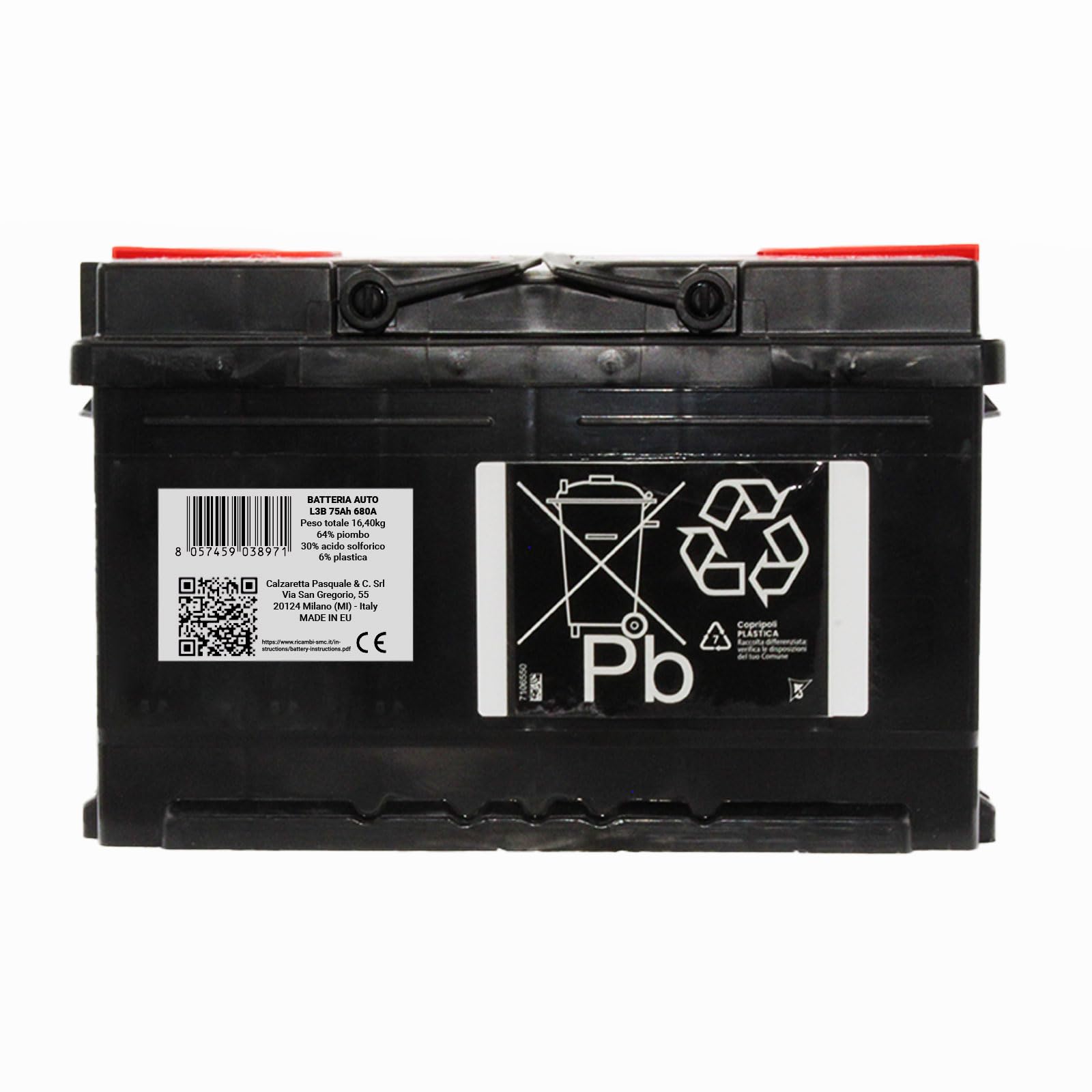 Autobatterie 75Ah Speed Max 680A 12V PKW starterbatterie
