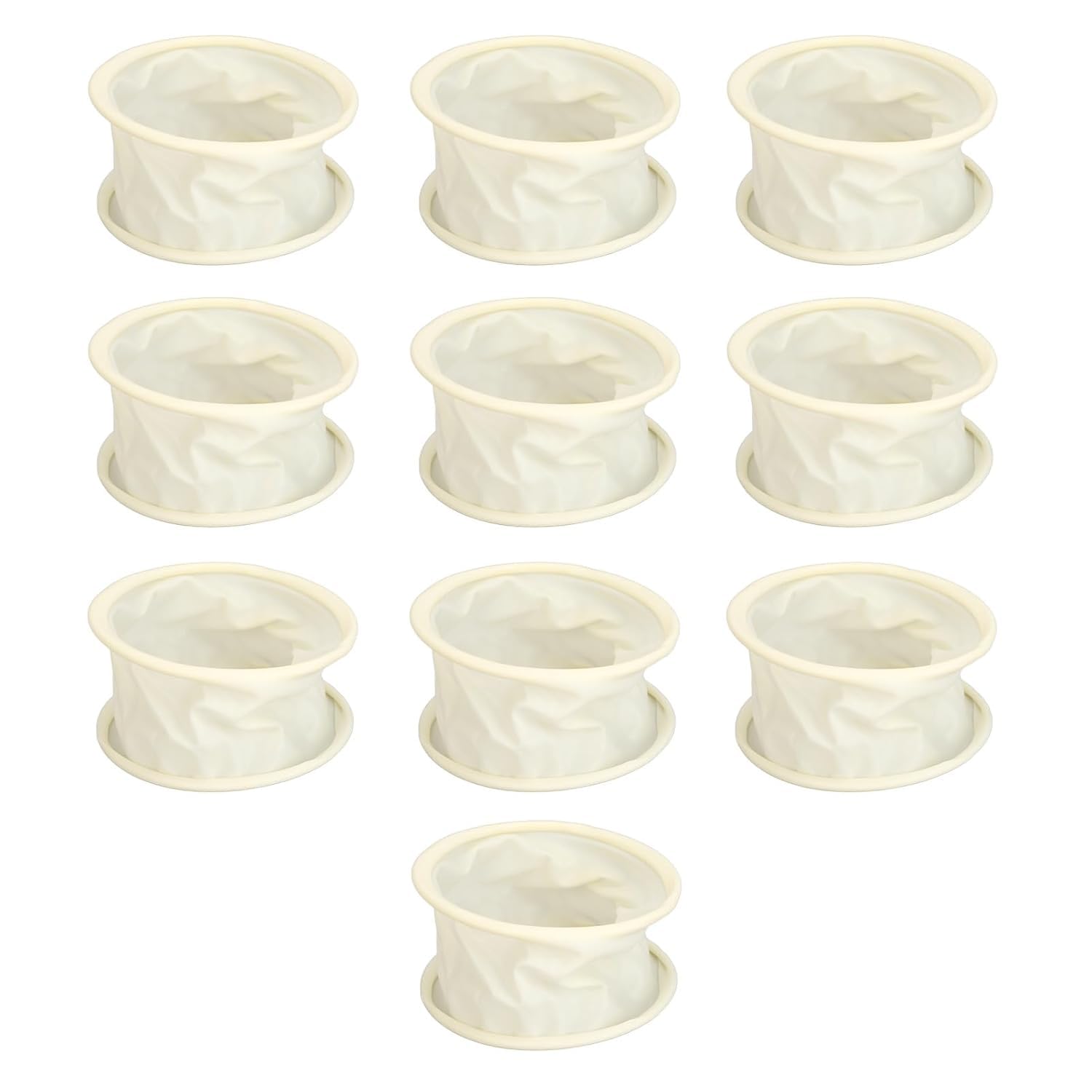 US White Lot de 10 ouvre-bouche jetables en forme de O en caoutchouc pour écarteur de bouche