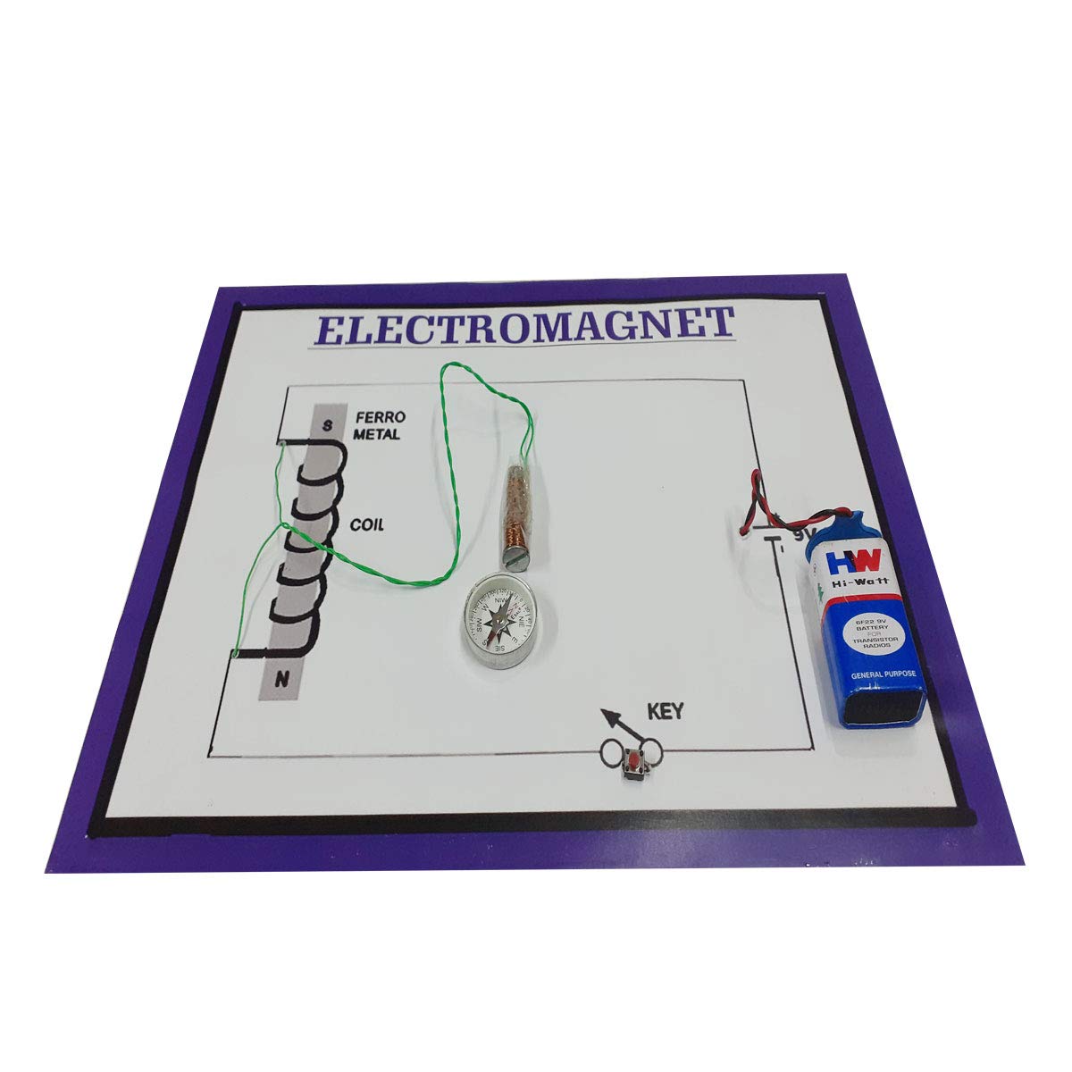 MELODY"S HOBBY CENTRE Electromagnet With Magnetic Compass Science Project Model For School (B07X11XHN9) Amazon Price History, Amazon Price Tracker