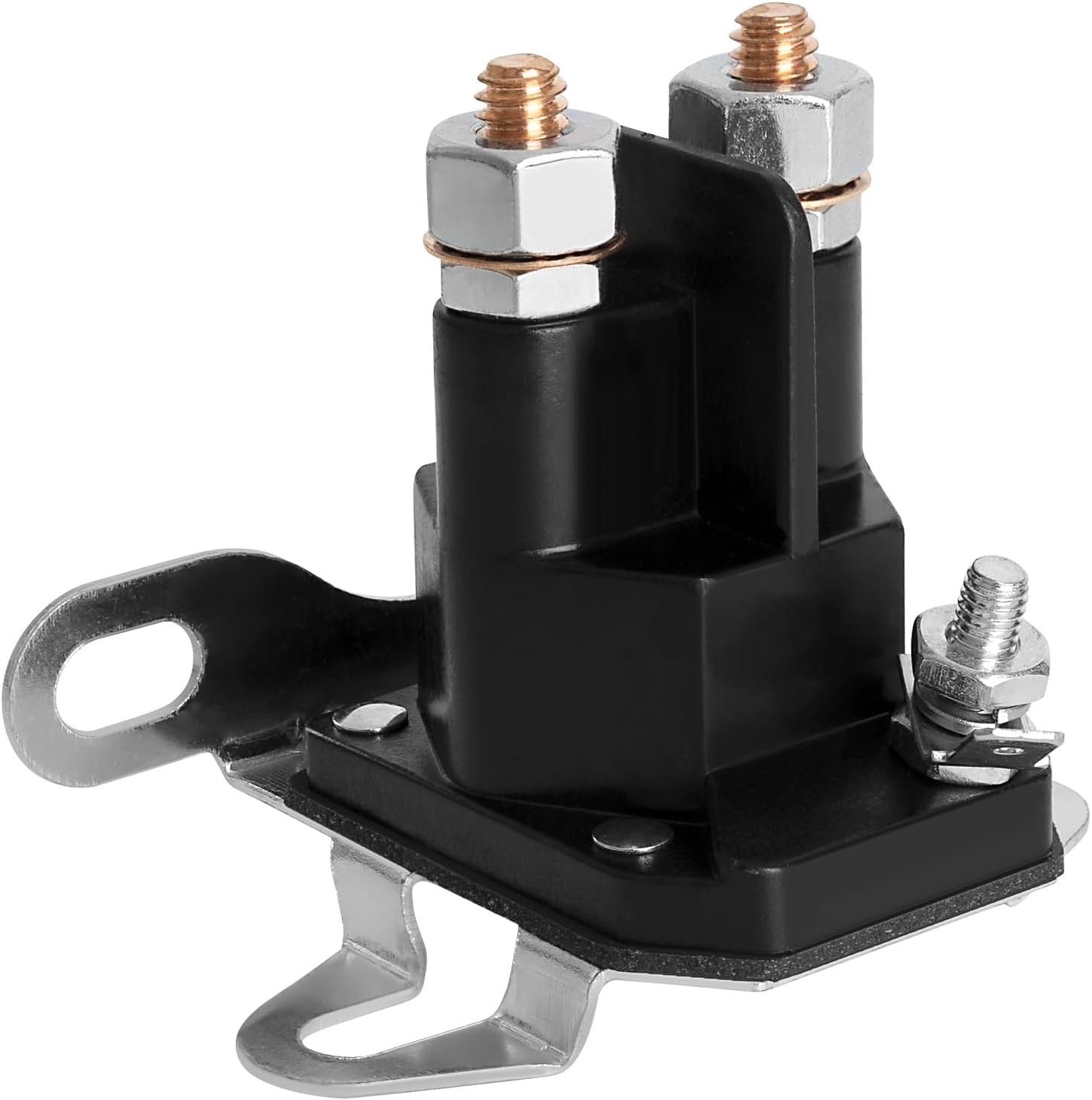 Universal 12V 3-Pole Starter Solenoid - Fits Lawn Tractors, Mowers, & More