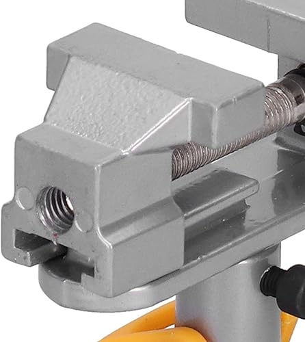 Miniatura 4 de Mini tornillo de banco de ventosa, 45 # acero universal 360 grados rotación taladro prensa tornillo herramienta de mano para vidrio escritorio metal