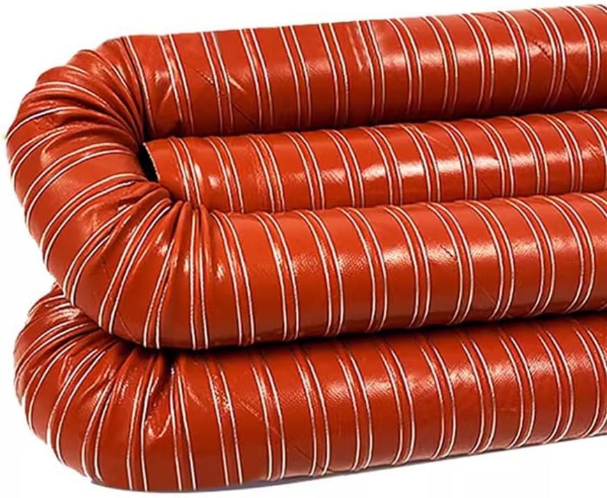 Automotive Air Ducting Hose High Temperature Silicone Duct Hose Flexible Vent Pipe for Car Heaters/Industrial Fumes 19-180mm ID(127mm-5in,3m/9.84ft)