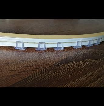 LED 99 lighting 200 Pieces Mounting Clips,Install Clips,Fixing Clips for 6mm 8mm silicone neon flex strip lighting