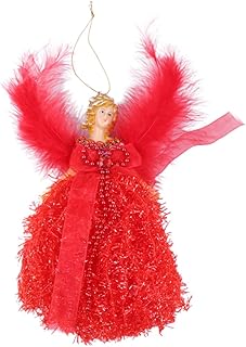 NOLITOY Boneca De Pelúcia Porco De Pelúcia Enfeites De Fada De Pelúcia Enfeite De Árvore De Natal Pingente De Natal Enfeites De Árvore De Natal Anjo De Pelúcia Enfeites De Charme