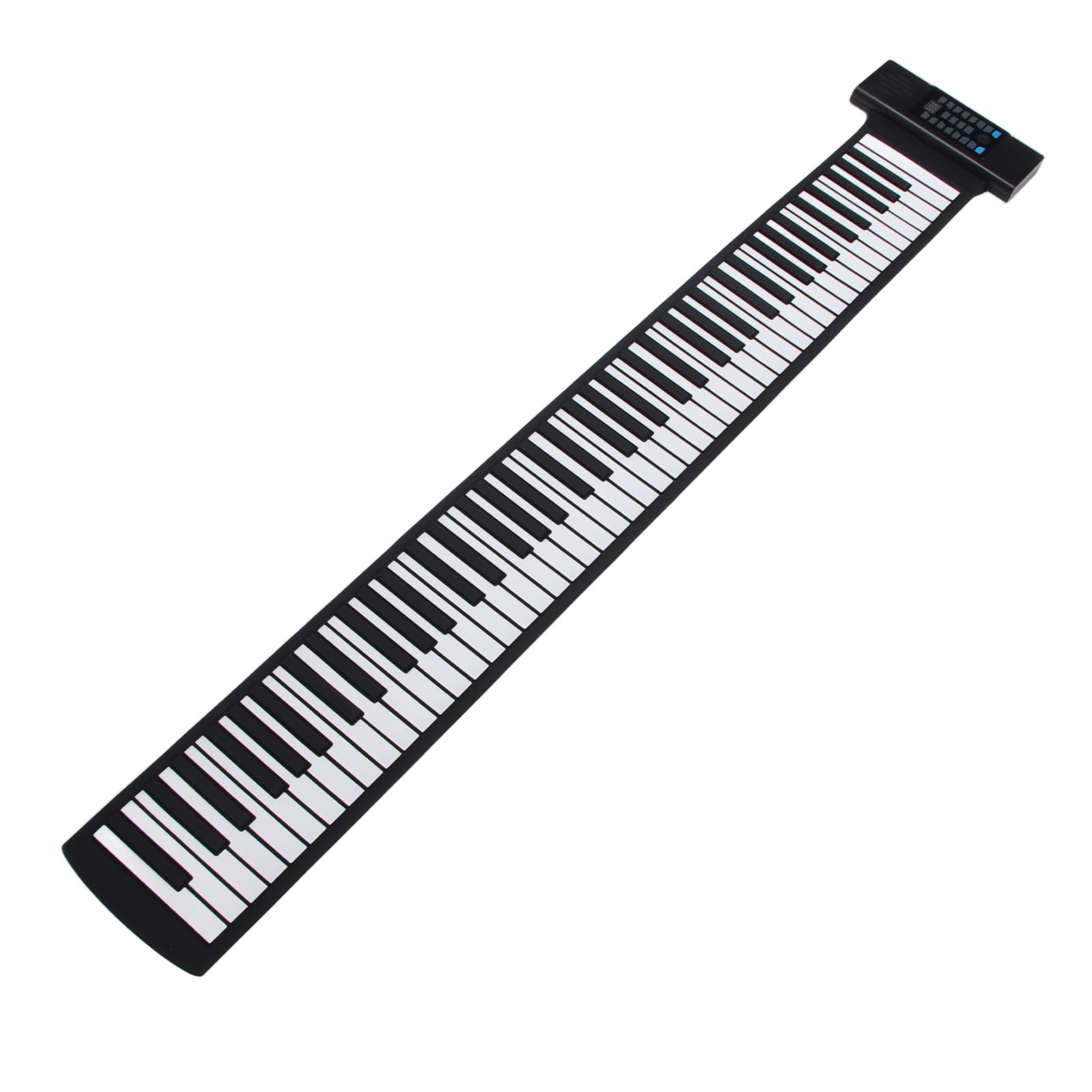 Tastiera arrotolabile a 88 tasti, pianoforte elettronico portatile ricaricabile a mano, pianoforte arrotolabile a mano con 128 ritmi di toni, 15 brani demo, funzione MIDI