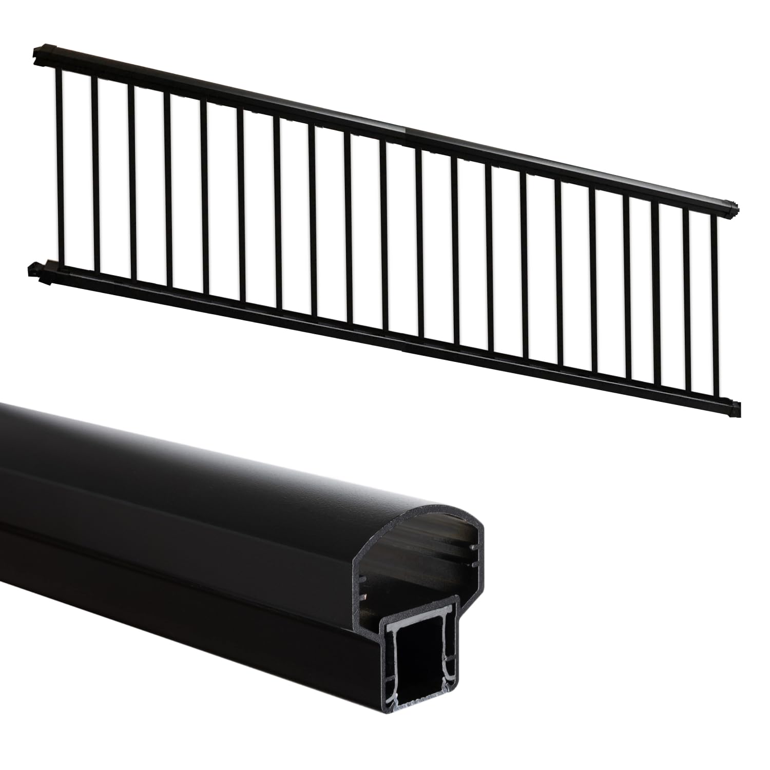 Weatherables Arlington Railing Kit Black