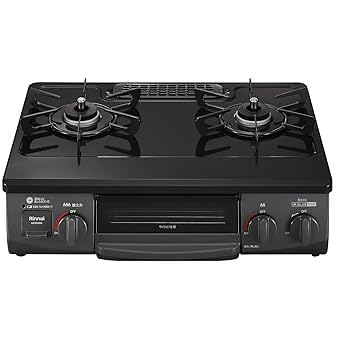 Amazon.co.jp: Rinnai ガステーブル ガスコンロ 2口 56cm 水無し