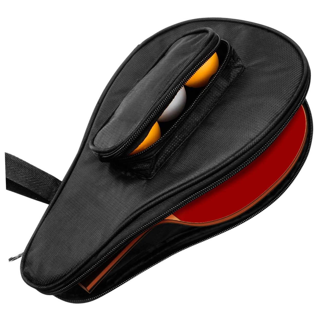 Kisangel 3 per Racchette Tavolo Tennis Custodia per Racchette e Accessori Design e Resistente Oxford per Giocatori Pong Con per Palline e Accessori