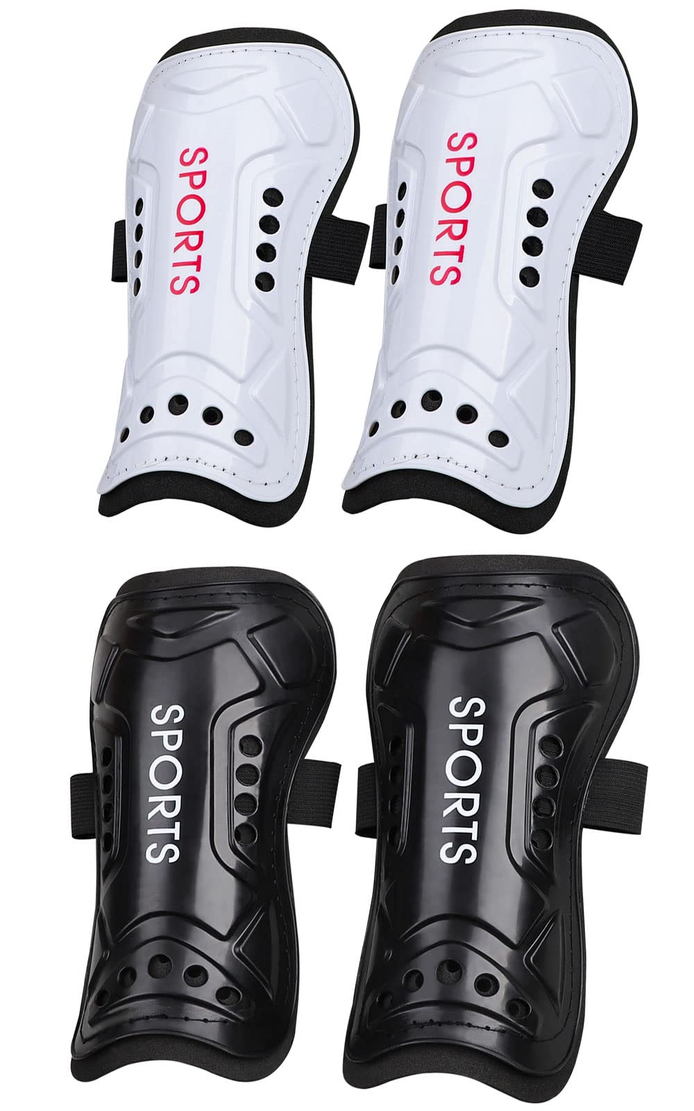 Fenzgu Youth Kids Soccer Shin Guard with Sock, Lightweight and Breathable Child Calf Protective Gear Soccer Equipment for 3-15 Years Old Boys Girls