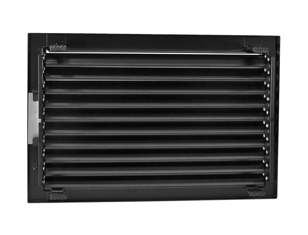 Häusler Shop Warmluftgitter WG 3523 S Lüftungsgitter Schwarz 350 x 230mm Zuluft Abluftgitter